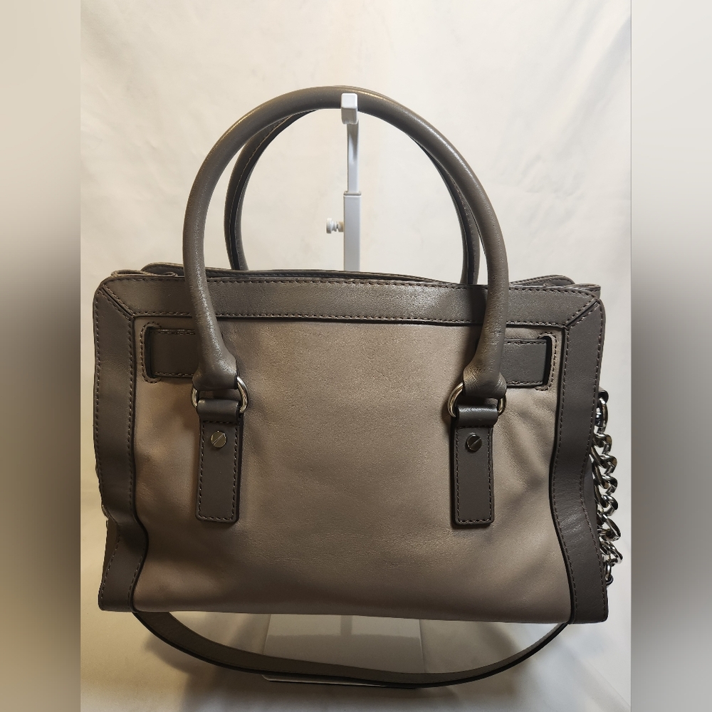 Michael Kors Hamilton Frame Out Leather Satchel - Picture 3 of 10